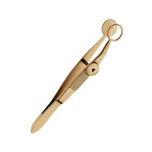 Forceps à chalazion en acier inoxydable plaqué or rose, instrument chirurgical ophtalmique, plaque supérieure ouverte, forceps à chalazion - Product Image 1