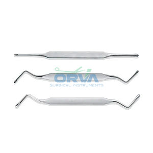 Curetas de hueso de doble punta manuales, instrumentos quirúrgicos dentales - Product Image 4