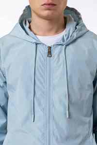 Streetwear de printemps personnalisé OEM Vestes cargo décontractées en nylon léger pour hommes Coupe-vent personnalisé avec capuche pour hommes - Product Image 6