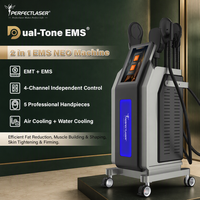 Perfectlaser Machine EMS 2-en-1 avec écran tactile 15,6 pouces, modes automatique et manuel, boîtier métal ABS, machine amincissante EMS B2B