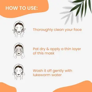 Masque facial éclaircissant et illuminant à la vitamine C en vrac OEM avec extrait d'orange pour un nettoyage en profondeur, élimination du bronzage, étiquette privée, vente en gros - Product Image 4