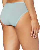 Ensemble de lingerie gainante sexy pour femme en 100% coton épais, respirant, écologique, à maintien léger, avec dentelle brodée, style demi-slip et sous-vêtement bikini