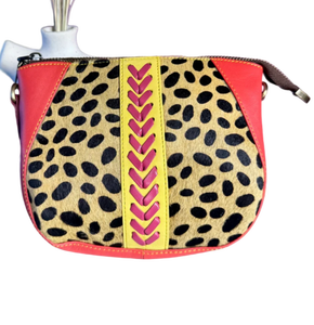 Bolso Bandolera Boho con Estampado Animal para Mujer, Hecho a Mano con Cuero Genuino Ecológico, con Cierre, para Primavera y Todas las Temporadas, Hecho en India - Product Image 4