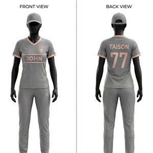Uniforme de cricket pour hommes, 140g, polyester interlock, manches courtes, marron, bleu ciel, panneau latéral, sublimation, logo personnalisé, kit d'équipe, OEM, ODM - Product Image 2