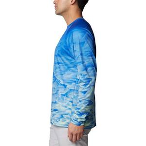 100% poliéster servicio OEM secado rápido manga larga pesca camisas transpirable pesca ropa hombres impermeable sublimación camisas - Product Image 3