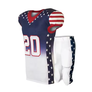 Uniformes de Fútbol Americano Juveniles Personalizados, Conjuntos de Camiseta y Pantalón de Fútbol de Poliéster Sublimado Personalizado - Product Image 5