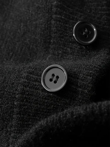 Pull à capuche en tricot robuste pour homme avec ourlet côtelé élastique, manches tombantes, demi-fermeture éclair pour l'automne et l'hiver - Product Image 5
