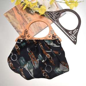Luxury Bamboo Half <b>Ring</b> Handle Bag Accessory Small <b>Wood</b> Handbag Part <b>for</b> Shoulder Bag Use - Product Image 1