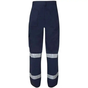 Pantalones de trabajo informales para hombre Pantalones reflectantes de seguridad de alta visibilidad Algodón Poliéster Impermeable Soporte de logotipo personalizable - Product Image 2