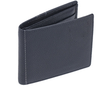 Dompet Pria Kulit Asli Vintage Crazy Horse Panjang Anti RFID dengan Ritsleting Tahan Air, Tempat Kartu Kredit