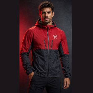 Veste coupe-vent pour homme, coupe classique, col montant, respirante, réversible, 100% polyester, veste décontractée d'hiver pour l'extérieur - Product Image 1