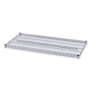 Alera ALESW584824SR Industrial 48 In. X 24 In. Silver <b>Wire</b> Shelving Extra <b>Wire</b> <b>Shelves</b> (2-Piece/Carton) for Garages - Product Image 1