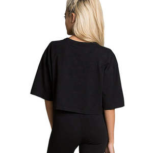 เสื้อครอปท็อปผู้หญิงทรงเข้ารูป ย้อมสีแบบวินเทจ ล้างสีแบบแอซิด แห้งเร็ว หลายสี 3 มิติ เป็นมิตรกับสิ่งแวดล้อม ผลิตโดย OEM - Product Image 4