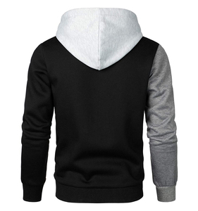 100% algodón hecho personalizar diseño calidad Premium tarifa al por mayor hombres sudaderas con capucha con cordón color bloque estilo - Product Image 2