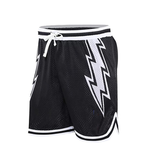 Short de sport pour homme avec impression par sublimation de meilleure qualité Short en maille respirant élastique avec cordon de serrage réglable - Product Image 1