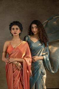 Colección de Saris de Seda Lichi Pura de Alta Calidad con Diseño de Diamantes Jarkhan, Tendencia, Mejor Precio, Ropa de Fiesta, Moda India Fatema - Product Image 3