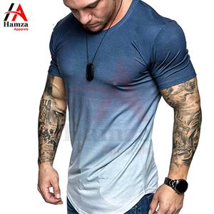 เสื้อยืดไล่ระดับสีทันสมัยของผู้ชายเสื้อ100% ผ้าฝ้ายแขนสั้นทรงหลวมระบายอากาศเป็นมิตรกับสิ่งแวดล้อม - Product Image 6