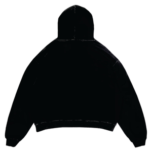 Sudadera con capucha lavada con ácido de 100% algodón personalizada, Sudadera con capucha bordada Unisex Vintage de peso pesado de gran tamaño, Invierno anticontracción de alta calidad - Product Image 2
