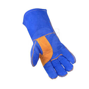 Guantes de soldador de cuero de último estilo hechos por profesionales, guantes de soldador de cuero antideslizantes de gran oferta - Product Image 4