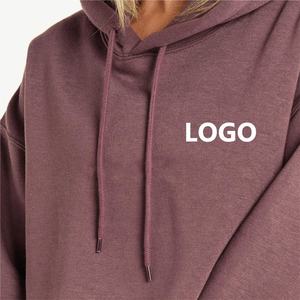 Custom Printing Logo Cropped Hoody Women Waistline Pullover Breathable Anti-pilling OEM Crop top Hoodies for Woman - Product Image 5