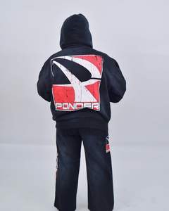 ชุดสเวตเตอร์ของผู้ชายผ้าคอตตอนสีทึบเหมาะกับฤดูหนาวผ้า100% สบาย - Product Image 3