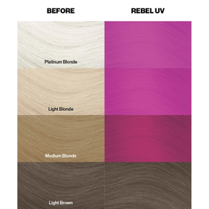 Tinta per Capelli Semipermanente UV Crazy Color Neon Rebel, Vegana, Senza Ammoniaca, Colore Rosa a Lunga Durata - Product Image 4