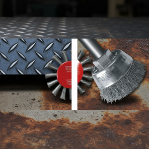 Brosse circulaire ondulée Stanley avec tige en acier pour une utilisation polyvalente - Product Image 3