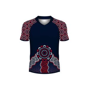 Jersey de rugby gráfico completo con costura de panel, ajuste de cola caída, tela de control de humedad y opciones de detalles de equipo personalizadas - Product Image 5