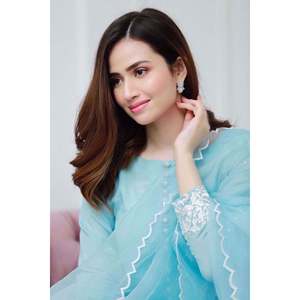 Ensemble chemise en mousseline de soie, dupatta et pantalon Bliss Desire pour le printemps/été - Product Image 2