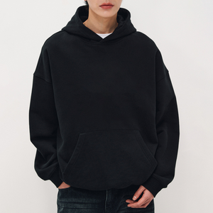 Fabrication conception personnalisée automne vente chaude hommes sweats à capuche décontracté 100% coton poche surdimensionné basket-ball régulier - Product Image 1