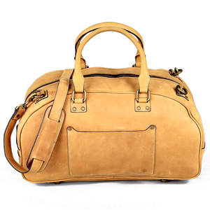 กระเป๋าดัฟเฟิลกระเป๋าเดินทางหนังแท้ขนาดใหญ่แบบกำหนดเองได้กระเป๋าโท้ทสุดหรูสไตล์สปอร์ตสะพายไหล่สำหรับใส่ของในยิมเดินทางข้ามคืน - Product Image 1