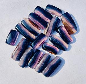 Alta calidad Natural Rainbow Fluorita Rectángulo Flourite Gemstone Loose Gemstone Mix Size Lote al por mayor para la fabricación de joyas, - Product Image 1