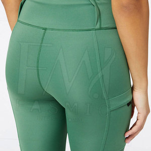 Best Material New Style Yoga Wear Women <b>Leggings</b> with Customized Design Breathable Knitted Fabric Mid Waist Pocket's <b>Leggings</b> - Product Image 5