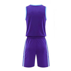 2024 personnalisé meilleure qualité polyester fait basket-ball maillot uniforme concevoir votre propre bleu basket-ball uniforme - Product Image 3