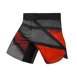 Quick Dry <b>Knee</b> Length Nonwoven Solid MMA Shorts Custom <b>Patches</b> Heat-Transfer Printed Breathable Customizable - Product Image 2