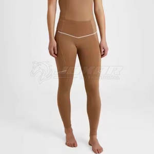 Ladies Horse Riding Tights Breathable <b>Equestrian</b> <b>Leggings</b> High Waist Design OEM Custom Logo - Product Image 4