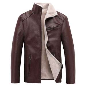 Chaqueta de Cuero de Piel de Oveja para Hombre, Personalizable, de Alta Calidad, Cuello Alto, Impermeable, Invierno, Color Único, Talla, Estilo, Último Modelo ODM - Product Image 5