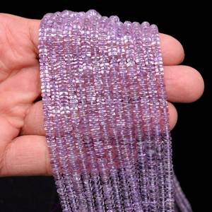 High Quality Pink Amethyst Smooth <b>Heishi</b> Tyre Shape Gemstone <b>Beads</b> 4-5mm Amethyst <b>Beads</b> For Necklace Making At Wholesaler Price - Product Image 3