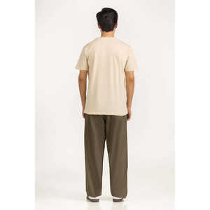 Camisetas de Manga Corta para Hombre, 100% Algodón, Corte Holgado, Tejido Jersey, Diseño Sólido con Logotipo, Transpirables, Antiarrugas, 200 Gramos Comprimidos - Product Image 3