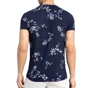 T-shirt Homme OEM en Gros 100% Coton Coupe Slim Col Imprimé Ample Chemise d'Été - Product Image 2