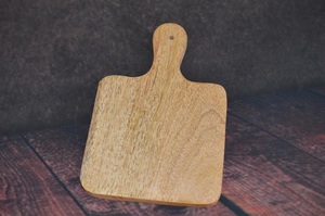 Small <b>Paddle</b> Chopping <b>Board</b> with Hanging Hole Smooth Thick Surface Ideal for Cutting Serving Snacks and Everyday Kitchen Use - Product Image 4