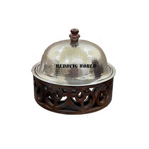 Hotpot de acero inoxidable martillado Suministros para hoteles y restaurantes Cazuela Calentador de alimentos de metal nuevo de lujo más vendido - Product Image 6