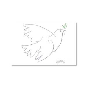 ภาพพิมพ์ศิลปะนกพิราบแห่งสันติภาพของปาโบล ปิกัสโซ ลวดลายภาพนิ่งอันงดงาม - Product Image 2