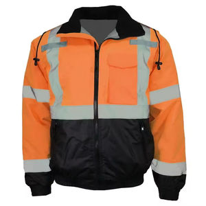 Veste de sécurité réfléchissante en polyester à séchage rapide pour hommes de haute qualité avec logo personnalisable Meilleur prix de gros - Product Image 1