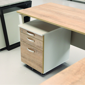 Kết hợp cơ bản duy nhất đường sắt ngăn kéo (Embo) hiện đại bằng gỗ nội thất văn phòng Bàn và ghế đặt cho nhà sử dụng thương mại - Product Image 6