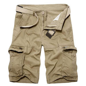 Shorts cargo pour hommes de haute qualité, sur mesure, streetwear, multi-poches, vêtements de travail, randonnée, 100% coton, solide, imperméable, respirant - Product Image 3