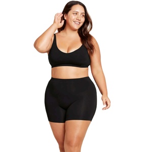 Pantalones cortos de bambú para Mujer | Ropa de verano ecológica, suave y transpirable con cintura elástica cómoda - Product Image 1