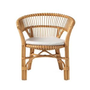 100% Eco-friendly Natural Rattan <b>Chair</b> From Vietnam Stylish New Design for Outdoor Hotel Restaurant and Living Room Decorations - Product Image 1