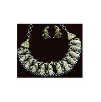 Collier de mariée en laiton pur plaqué argent pour femmes, ensemble de bijoux, meilleure vente, artisanal artificiel, luxe de haute qualité, Style moderne