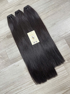 Extensiones de cabello humano virgen suave de trama recta Genius al por mayor de fábrica con extremos dobles dibujados - Product Image 5
